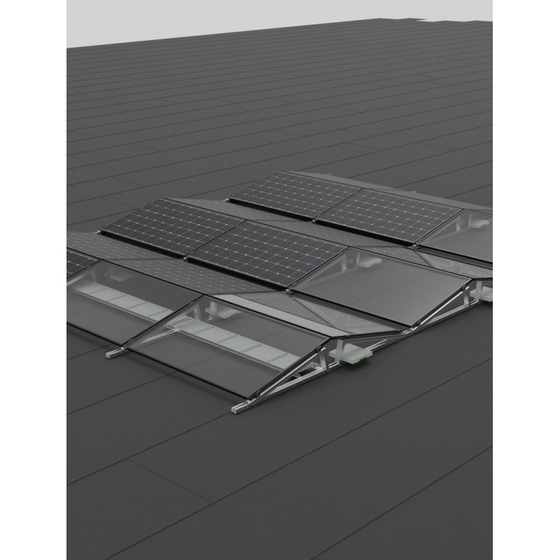 Kit sistem fixare fotovoltaic orientare est-vest 20kw Kit sistem fixare fotovoltaic orientare est-vest 20kw - Panouri Fotovoltaice